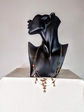 New Multi-Strand Necklace (Orange)